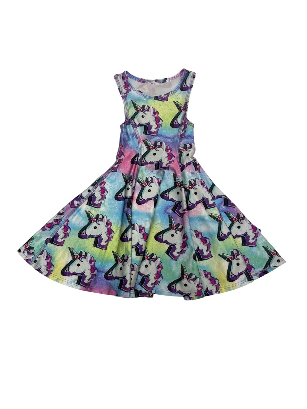 Terez Unicorn Galaxy Skater Dress Girls S (3T)